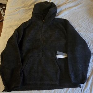 Fear of God 1/2 Zip Fleece Black Hoodie Sz 2x